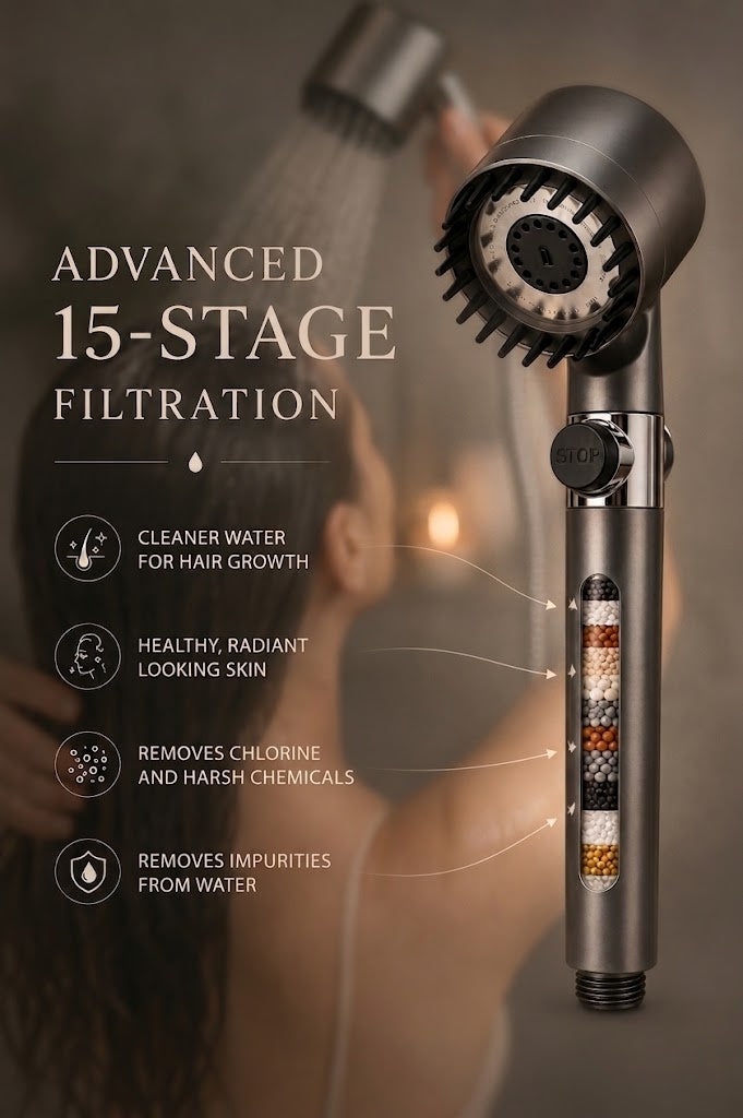 Living Lekker™ Therapeutic Massage Shower Head