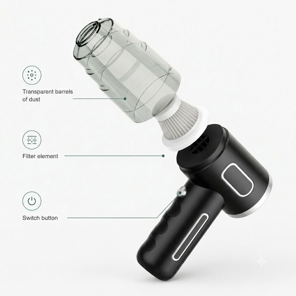 Living Lekker™ High-Power Portable Vacuum Cleaner